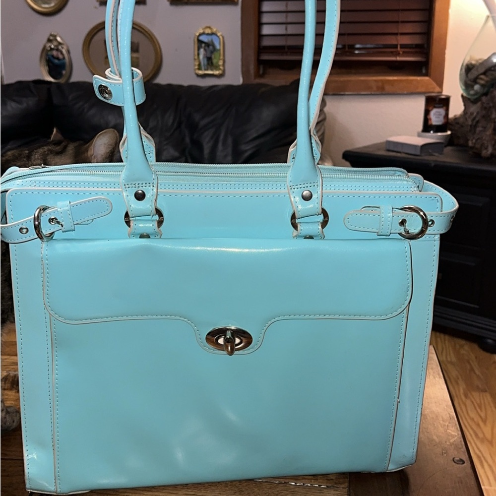 Elegant Aqua Women's Handbag